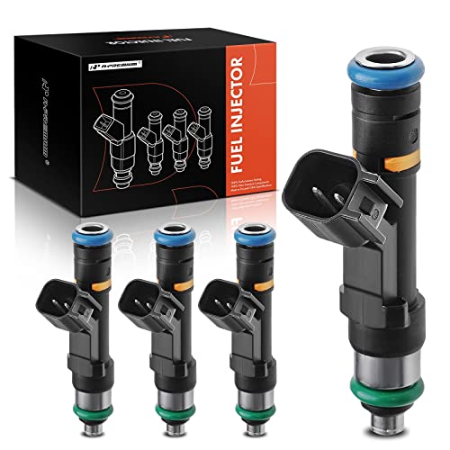 A-Premium Fuel Injectors Compatible with Mazda 3 2004-2013, 3 Sport 2009-2013, 5 2008-2010, 6 2006-2008, MX-5 Miata 2006-2015, L4 2.0L 2.3L, Set of 4, Replace# 842-12370 - Image 1