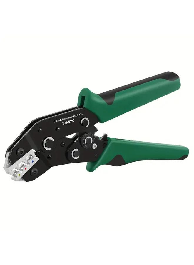 SN 02C GB Ratchet Crimping Tool For Insulated Terminals AWG 23 13 0 25 2 5mm² Wire Pliers - Image 3
