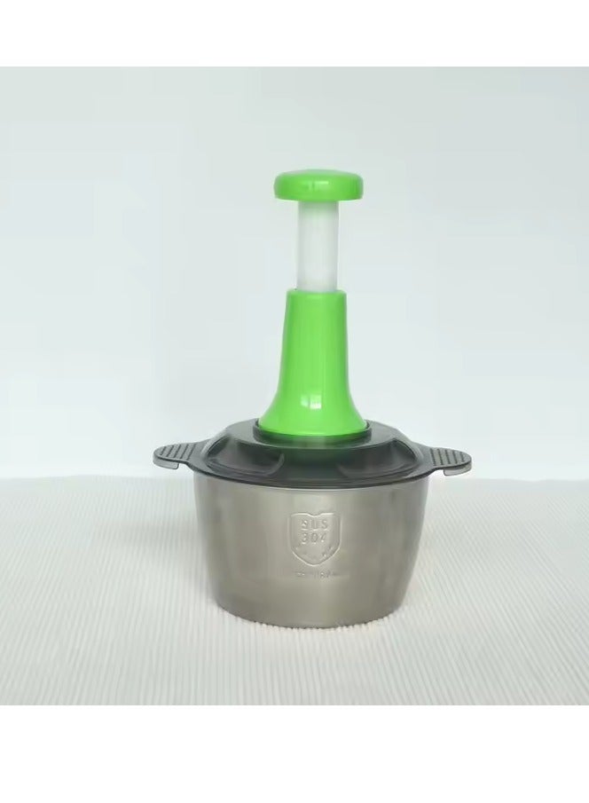 كبة استانلس تقطيع يدوية لتقطيع اللحوم والبصل والثوم سعه 2لتر متعدد الالوان - Image 1