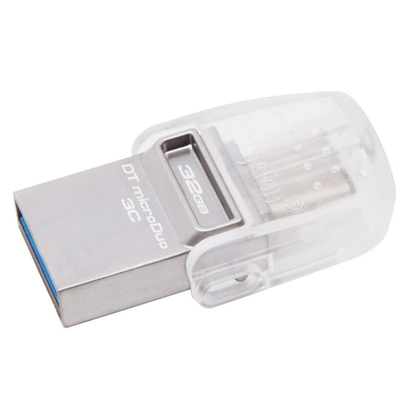 Kingston 3C 32GB MicroDuo USB3.1 Type-C OTG Dual Flash Pen Drive - Image 1