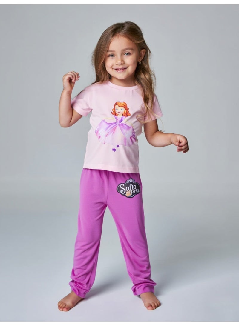 PRINCESS SOFIA GIRL SHORTSLEEVE PAJAMA SETS - Image 1