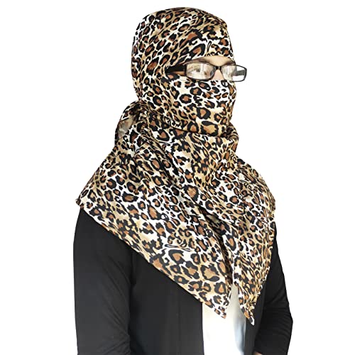 Switchon Female Rayon Anti Pollution Full Face Scarf Uv Sun Rays Protection Scarf For Women - Free Size (Brown) - Image 3