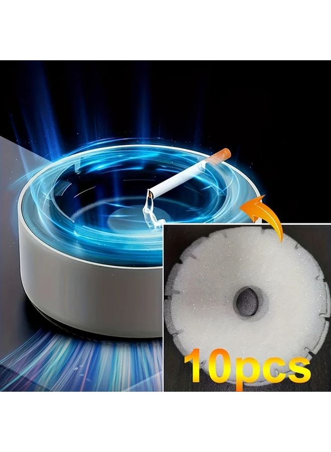 10pcs Air Purifying Smart Ashtray Filters Odor Eliminating Smoke Neutralizing Refills - Image 2