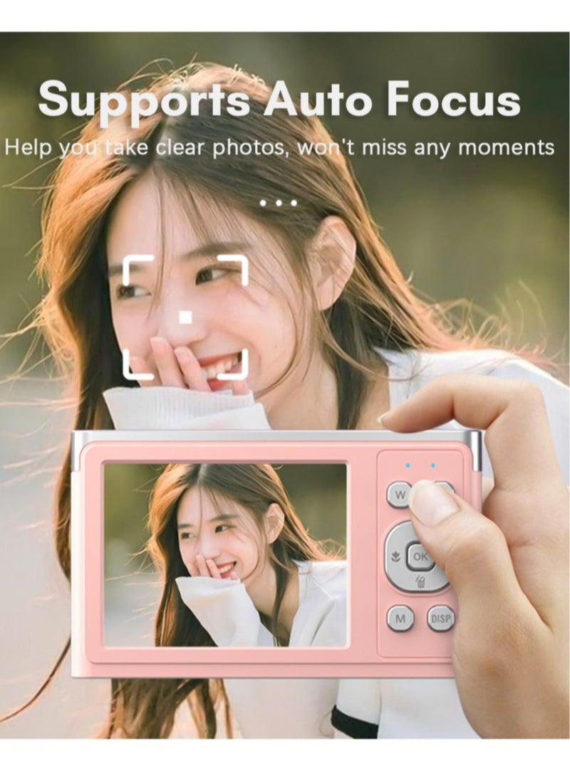 Generic - Compact 4K Digital Camera Video Camcorder 50MP 2.88Inch IPS Screen Auto Focus 16X Zoom Anti-shake Face Detact Smile Capture Built-in Flash with 32G Memory Card - Image 1