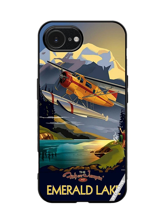VR CREATIVE Protective Case Cover For Apple iPhone 16e Emerald Lake Design Multicolour