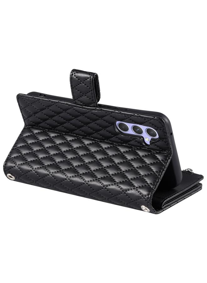 اس-توب جراب لهاتف Samsung Galaxy A35 5G جراب هاتف جلدي لامع بسحاب شبكي - Image 5