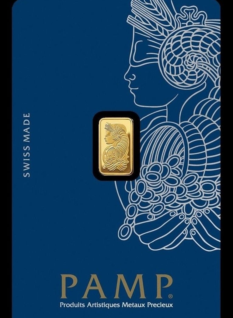 PAMP 4 Swiss 24-karat gold bars (1 gram each) - Image 2