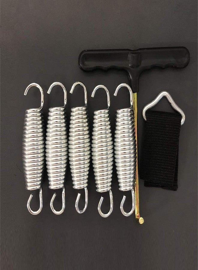 Shan زنبرك ترامبولين شان (87، 100، 120، 140، 165 مم) استبدال زنبرك، ملحقات ترامبولين، مشبك مثلث (10) - Image 1