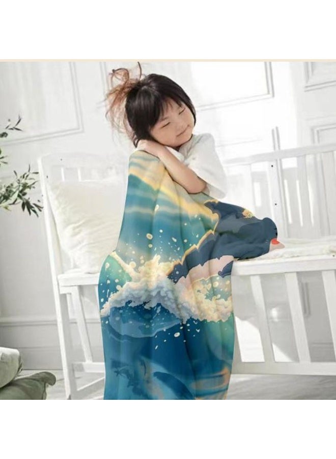 عام بطانية رقيقة من الفانيلا الكرتونية للأطفال أو الطلاب (دافئة ومريحة ومناسبة للنوم والألعاب) 100 سم * 150 سم - 273 - Image 3