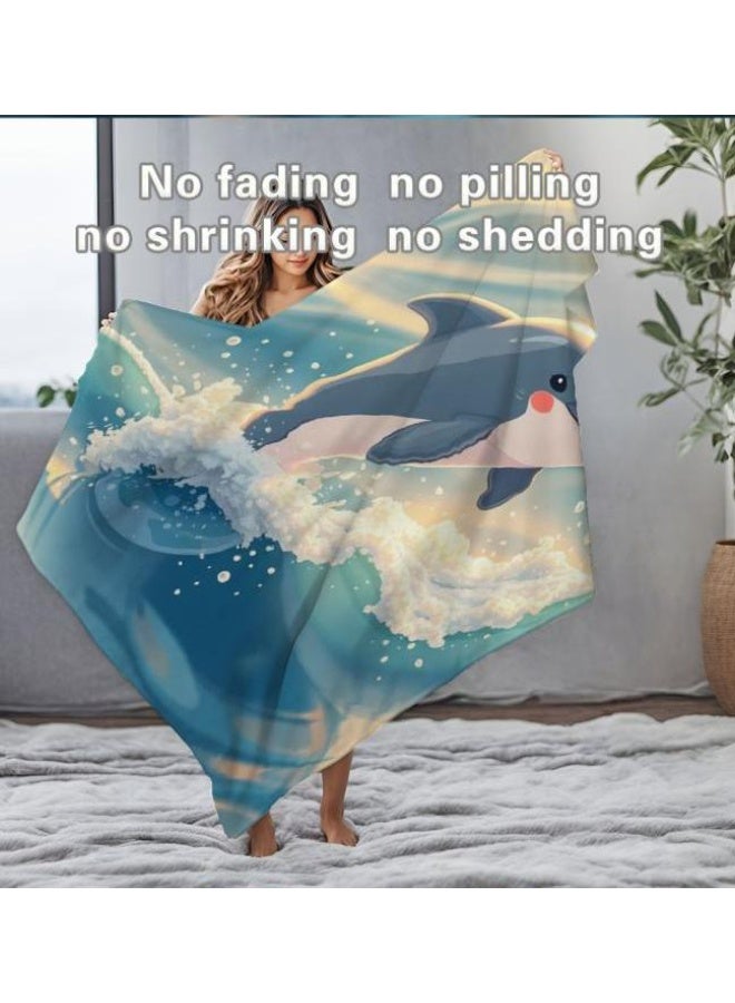 عام بطانية رقيقة من الفانيلا الكرتونية للأطفال أو الطلاب (دافئة ومريحة ومناسبة للنوم والألعاب) 100 سم * 150 سم - 273 - Image 1