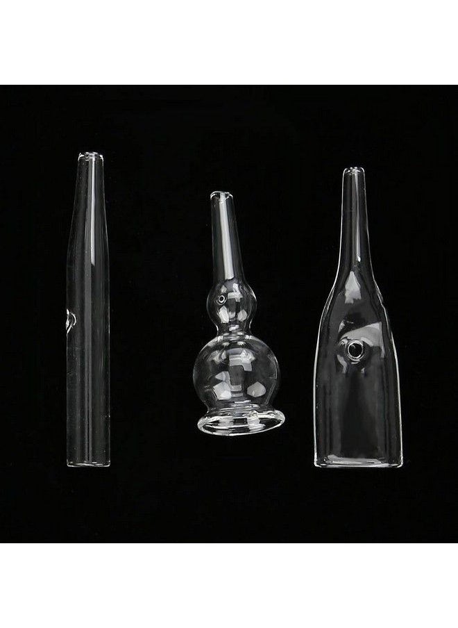 Agatige - 3Pcs Vacuum Glass Tube Kit Blackhead Removal Facial Suction Pore Vacuum Cleaner For Face Cleanser Blackhead Removal Machine Microdermabrasion Machine Accessories - Image 1