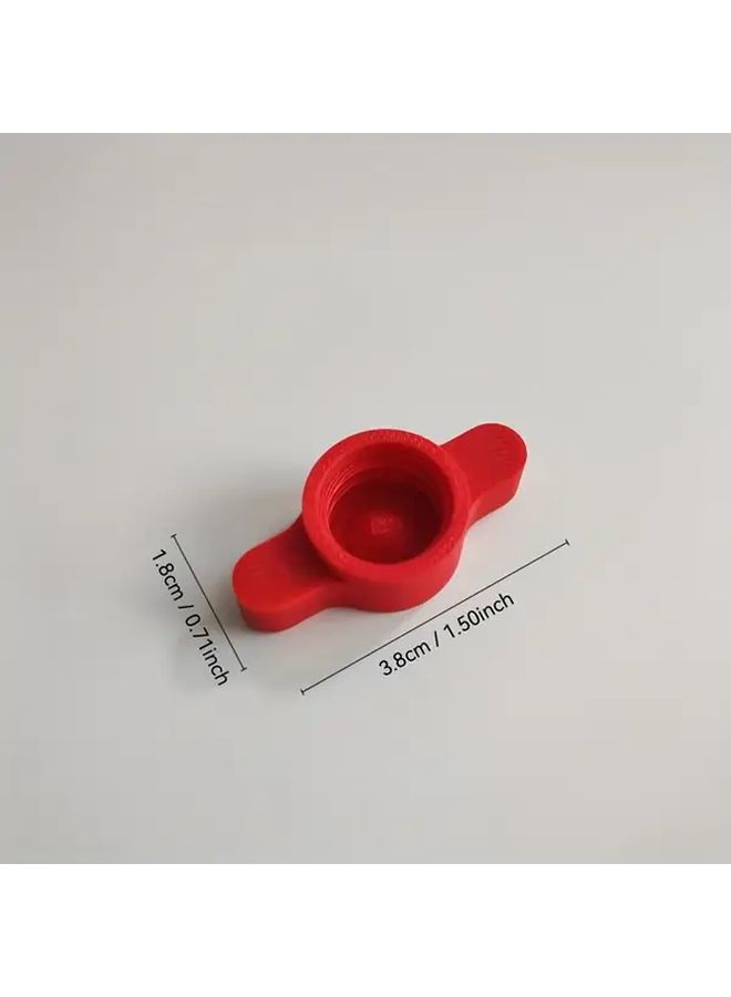 3pcs Plastic Tube Seal Caps Color Coded White Red Orange Cone Tip Plug - Image 2