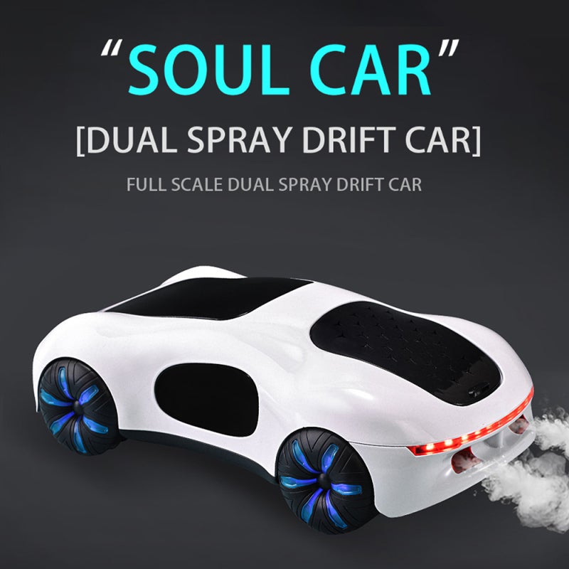 Remote Control Drift Car With Spray Mist Blue 2.4Ghz RC Stunt Car - Gesture Sensing Watch Included For Kids - Image 2