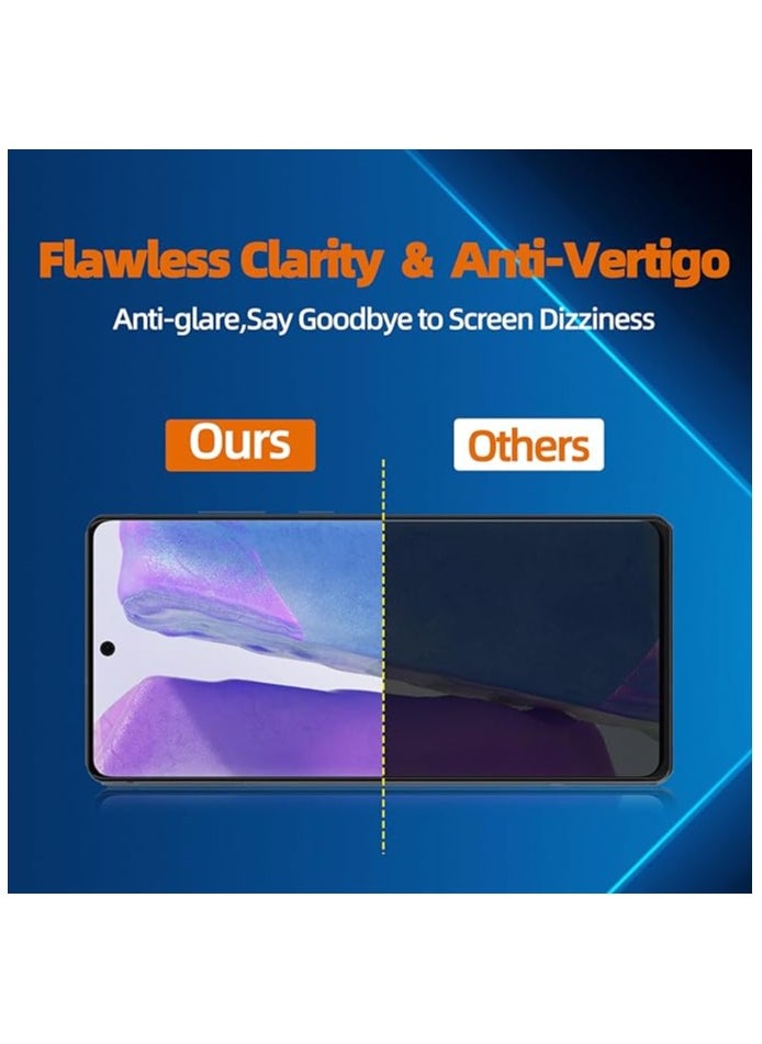 Denx Privacy Screen Protector For Samsung Galaxy S24 FE/A36/A56 6.7 Inch Anti-Spy 9H Full Edge Coverage Tempered Glass Film Bubble Free Case Friendly.  - Image 3