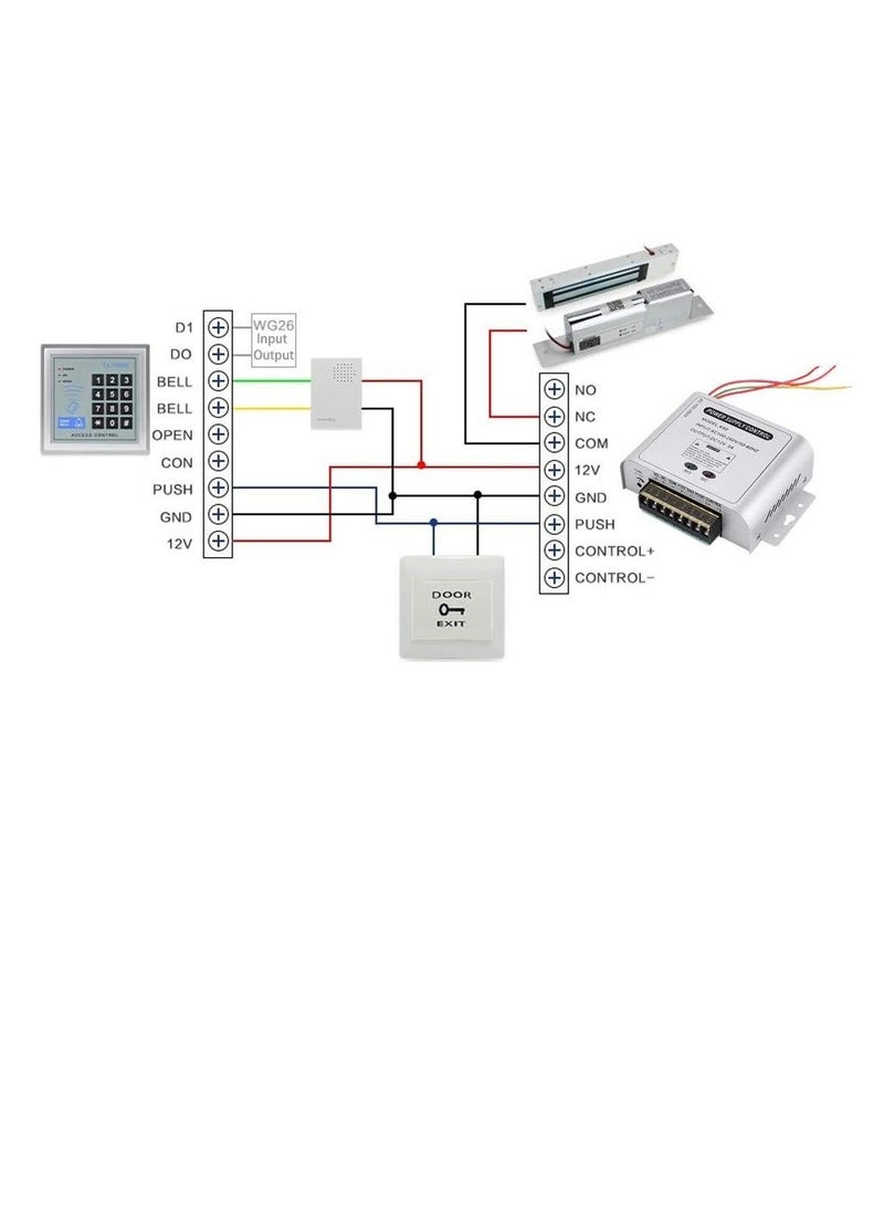 GOMETY Metal Access Control Power Supply Switch Controller DC12V / 3A Output 110-260VAC Input Voltage with Time Delay for All Types of Electronic Lock - Image 5