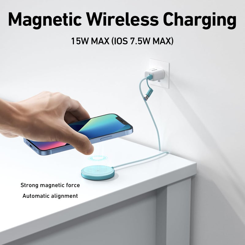 BENFEI Magnetic Wireless Charger 15w Compatile with MagSafe Charger/iPhone 16/16 Pro/16 Plus/16 Pro Max/iPhone 15 Pro Max Plus/iPhone 14 13 12 Series, Wireless Mag Safe Charging Pad, Mag Charger - Image 2