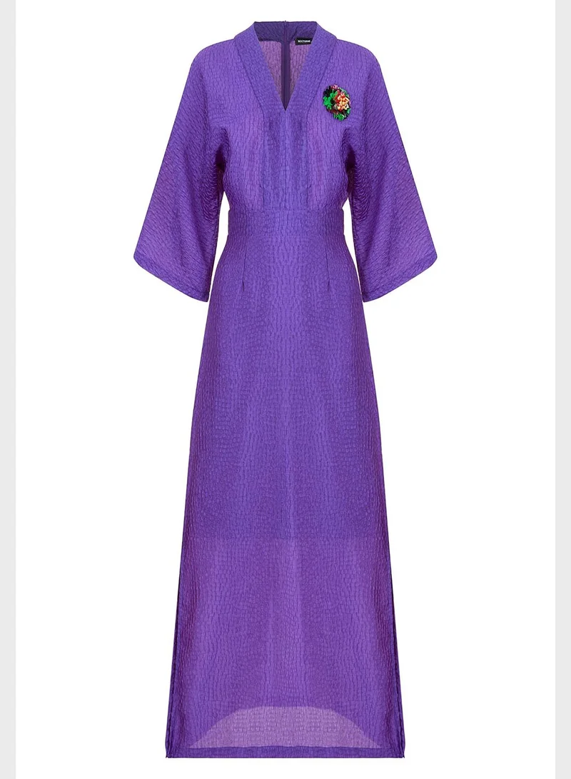 Nocturne Embellished V-Neck Dress