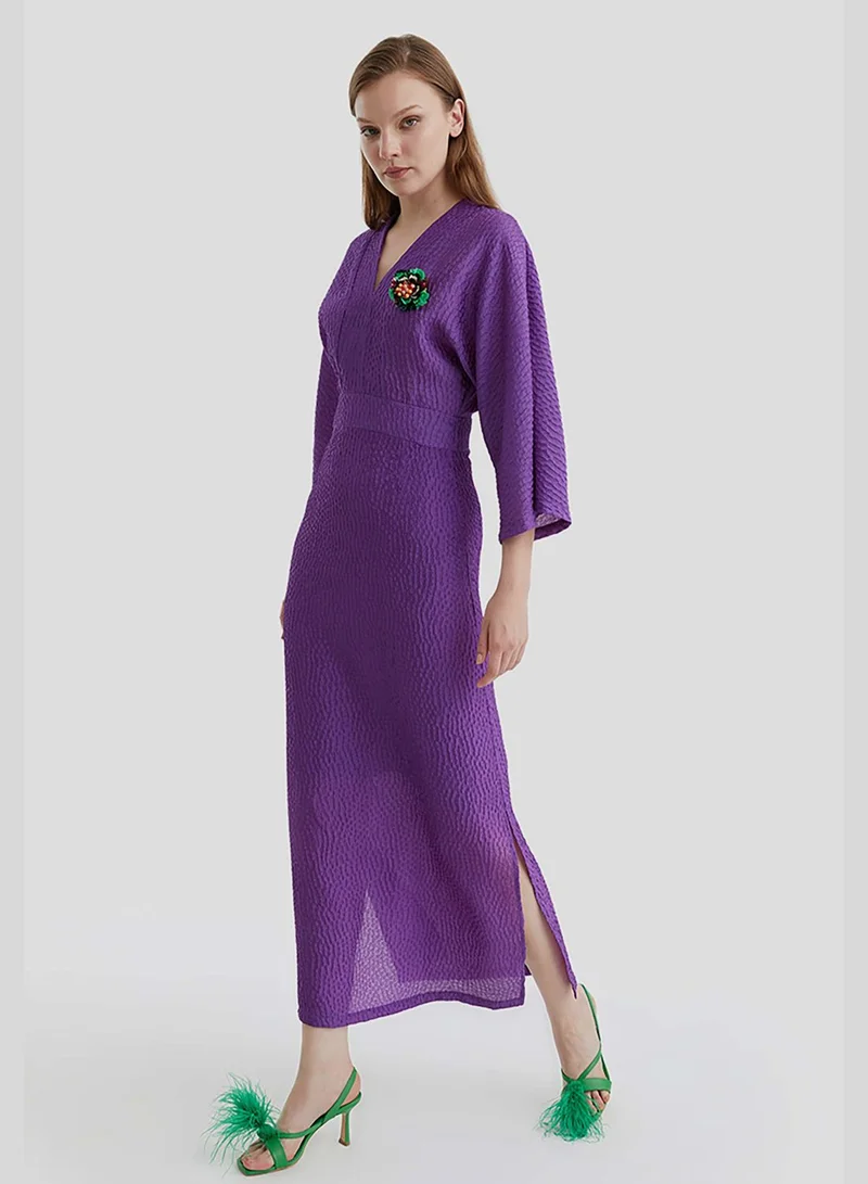 Nocturne Embellished V-Neck Dress