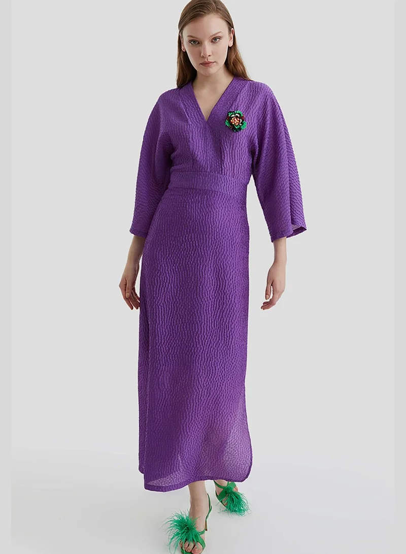 Nocturne Embellished V-Neck Dress