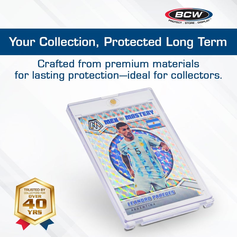BCW Magnetic Card Holder - 35 PT Thickness - 20 Pack | Protective Display Card Case with Secure Gold Magnet Closure | UV Protection, Quick Access Design for Sports, Gaming, and Collectible Cards - Image 2
