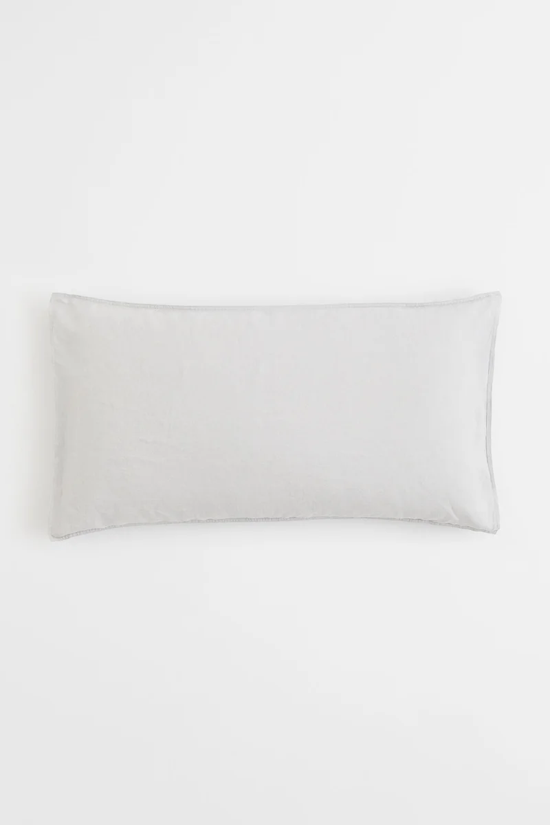 H&M Washed linen pillowcase