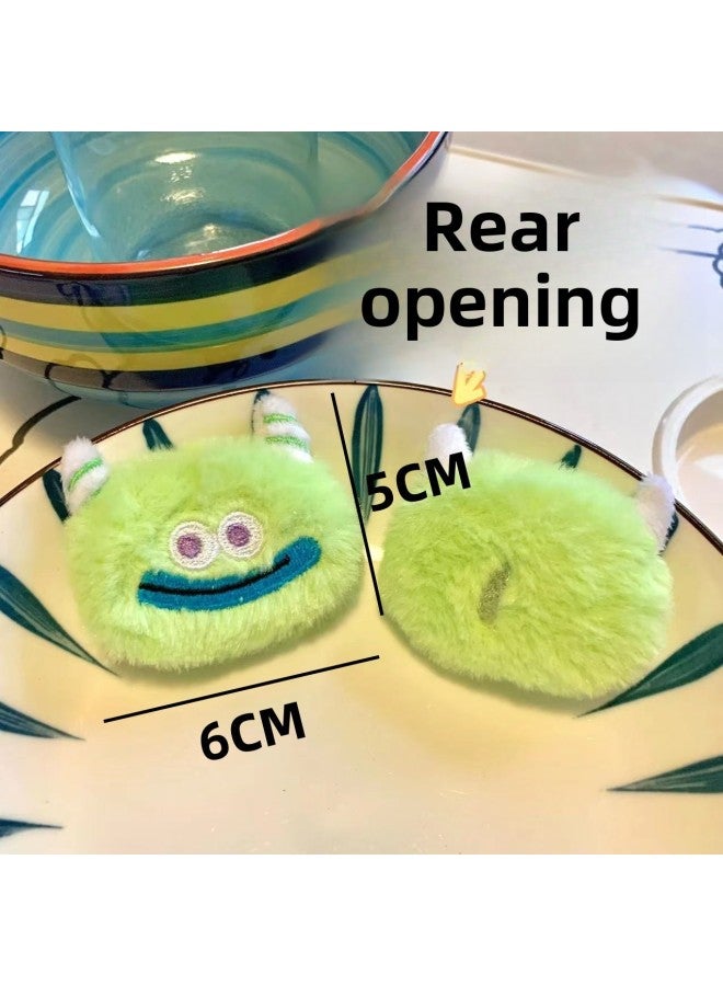 Cute Plush Monster Cartoon Hair Monster Bag Scarf Shoes And Socks Accessories Accessories Girl Doll Funny Accessories-Color:Little Green Monster  - Image 1