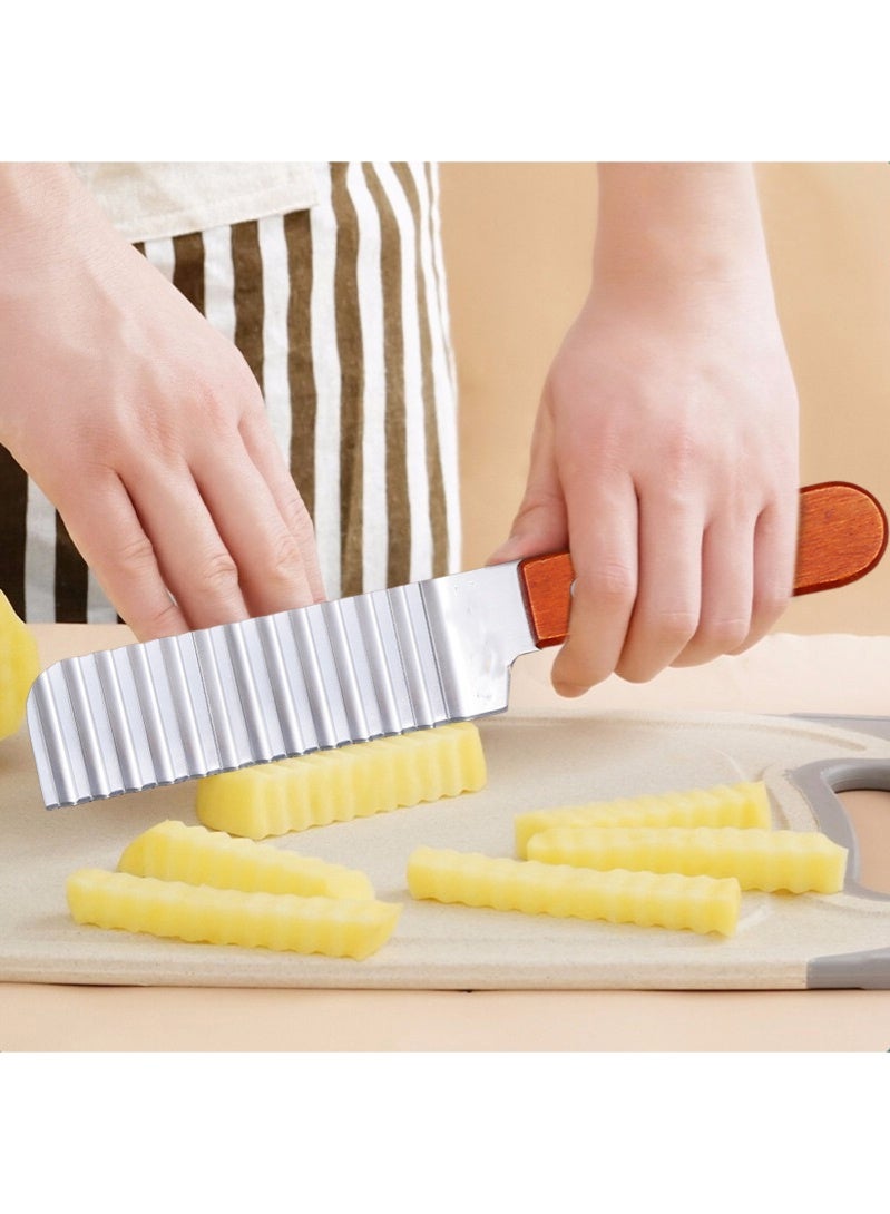 قطاعة بطاطس مقلية مموجة وسكين تموج البطاطس - Image 2