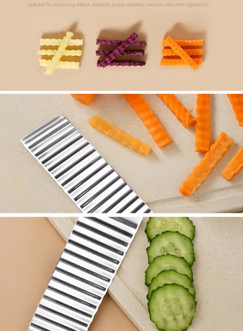 قطاعة بطاطس مقلية مموجة وسكين تموج البطاطس - Image 3