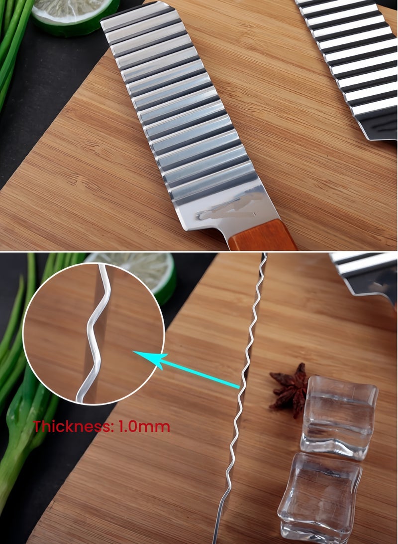 قطاعة بطاطس مقلية مموجة وسكين تموج البطاطس - Image 4