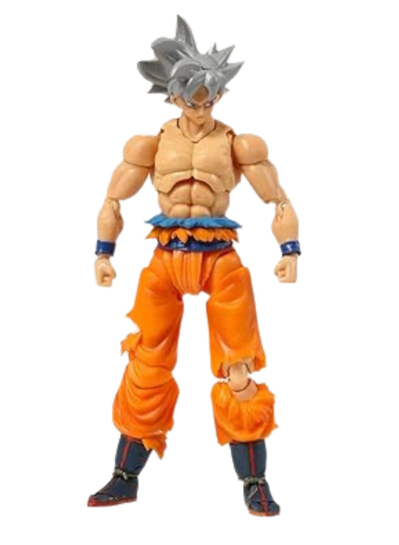 Ultra Instinct White Goku Sun Wukong Model Joints Movable Boxed Figure Desktop Ornaments  - Image 1