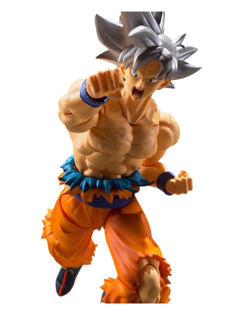 Ultra Instinct White Goku Sun Wukong Model Joints Movable Boxed Figure Desktop Ornaments  - Image 3