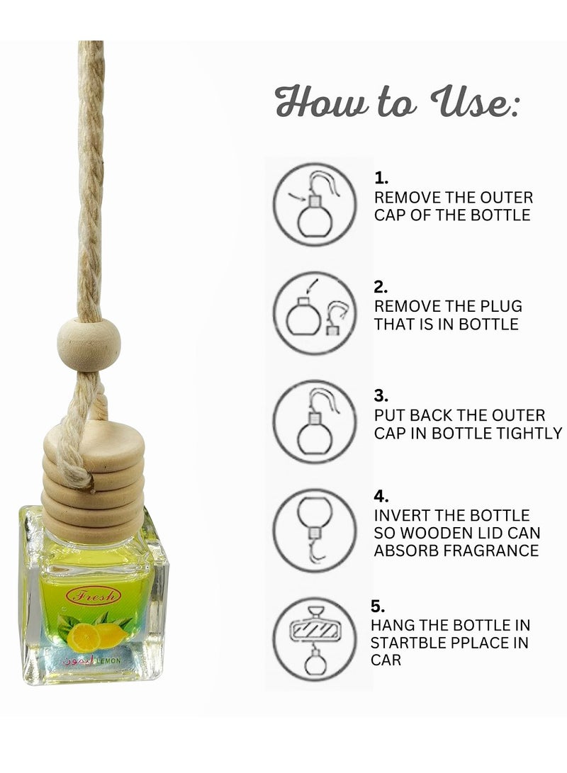 فريش معطر هواء للسيارة معطر هواء معلق بالليمون المنعش - Image 5