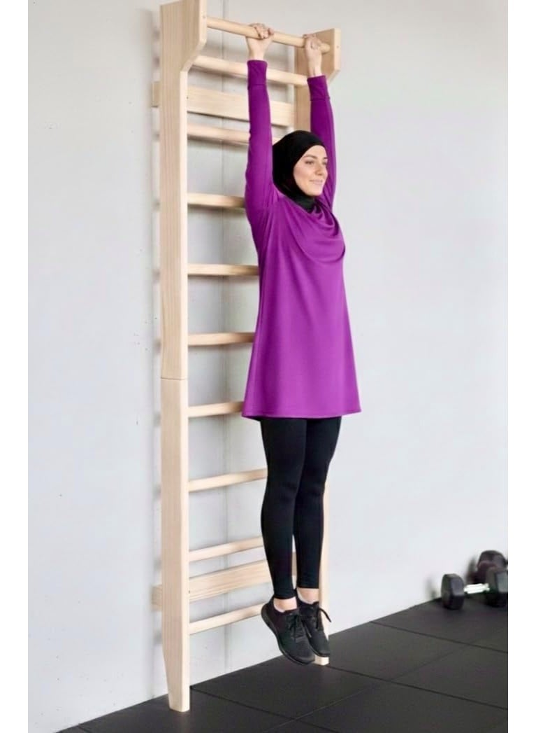 Swedish Ladder With Pull-Up Bars for Home & Gym Suitable for Adults and Kids - Image 1