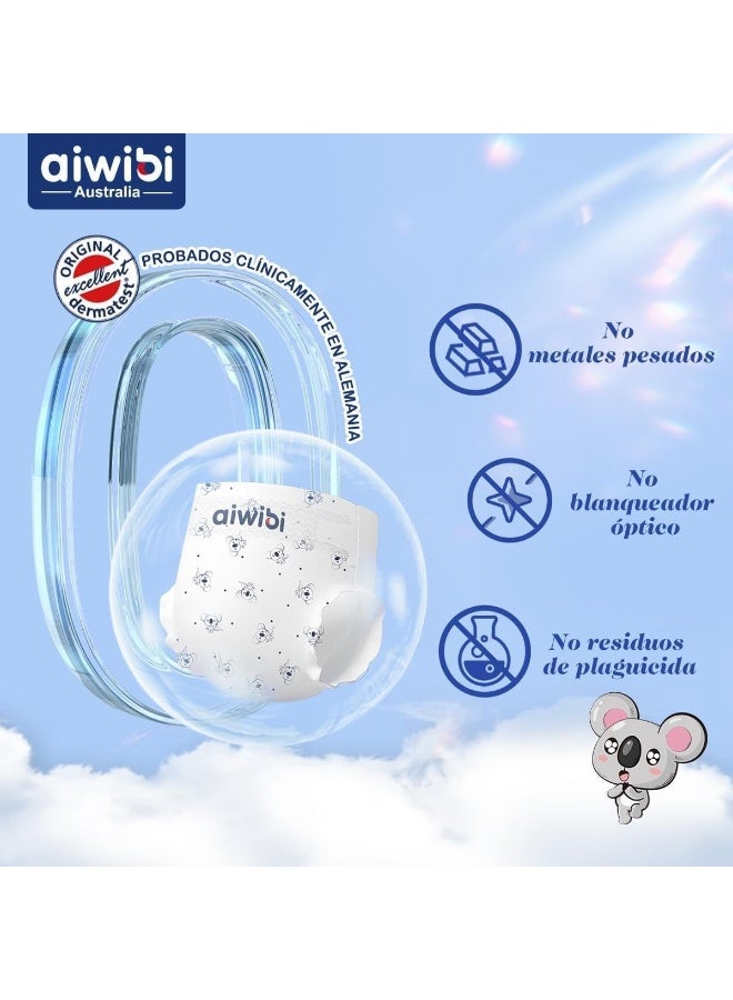 aiwibi Comfy Dry Baby Pants Diaper Size 4 Large, 44 Count, 9–14kg, Ultra-Thin, Soft & Leak Protection - Image 3