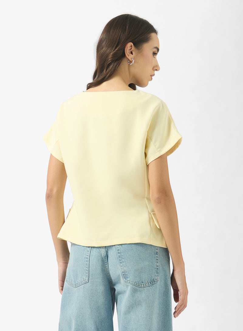 جينجر بلوزة ملفوفة منظمة - Image 2