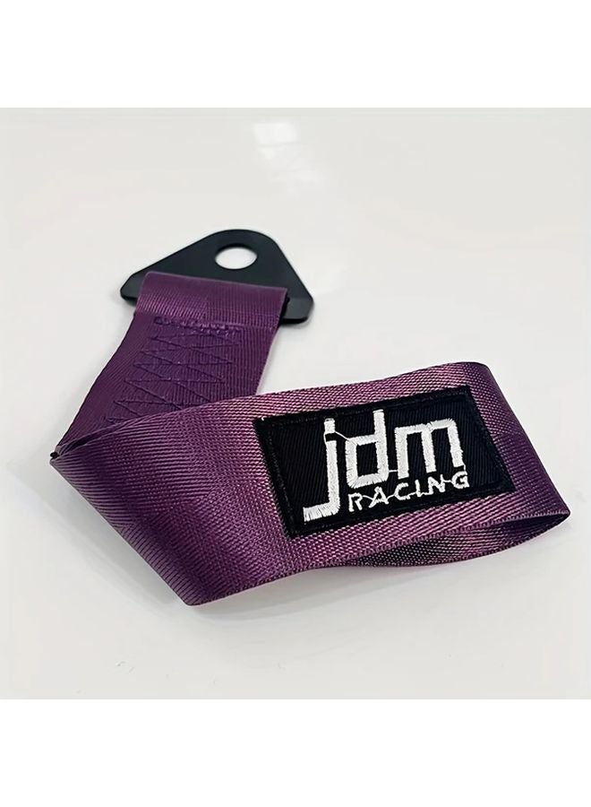 Purple Car Trailer Belt JDM Racing Bumper Decoration Drag Hook Modification - Image 1