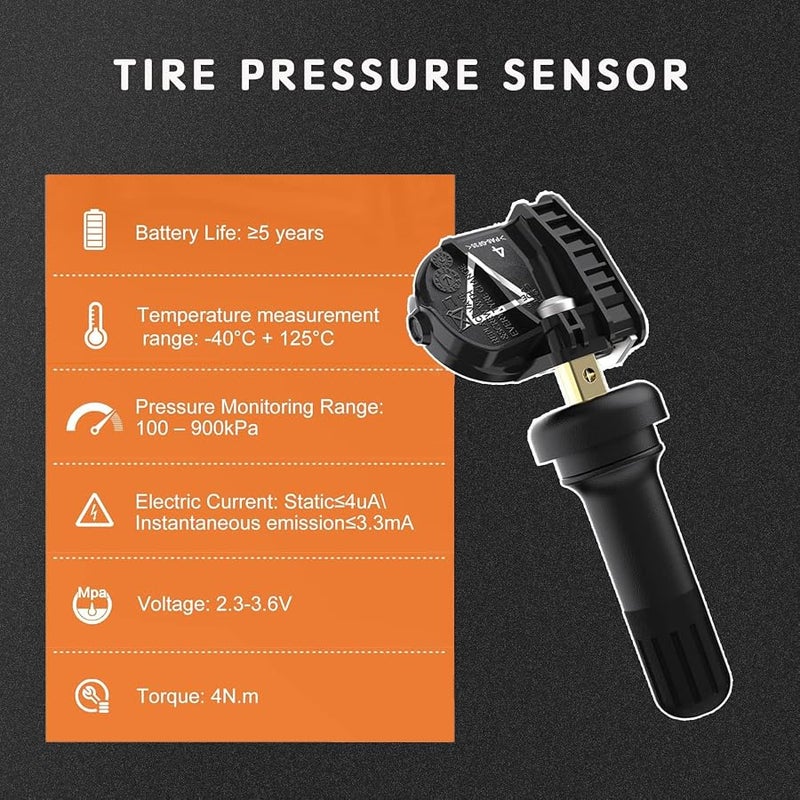 MWS-ForCamping Car Tire Pressure Sensor TPMS,433MHz for Chevrolet Equinox 2020-2025, Buick/Regal/Cadillac/Volt/GMC,OE#13598773;13512347;13516165 ;Tire Pressure Monitor Tire Pressure Monitoring Sensor - Image 3