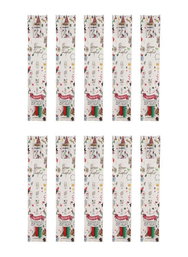 THE GREEN CHAPTER 4 Years And Up - Birthday Return Gifts Sets For Boys Girls Seed Pencil Sets Plantable Pack Of 10 (Birthday Doodle), Multicolor - Image 1