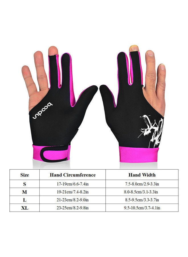 NIBEMINENT 1-Pair Of Three Finger Billiard Glove - Image 2