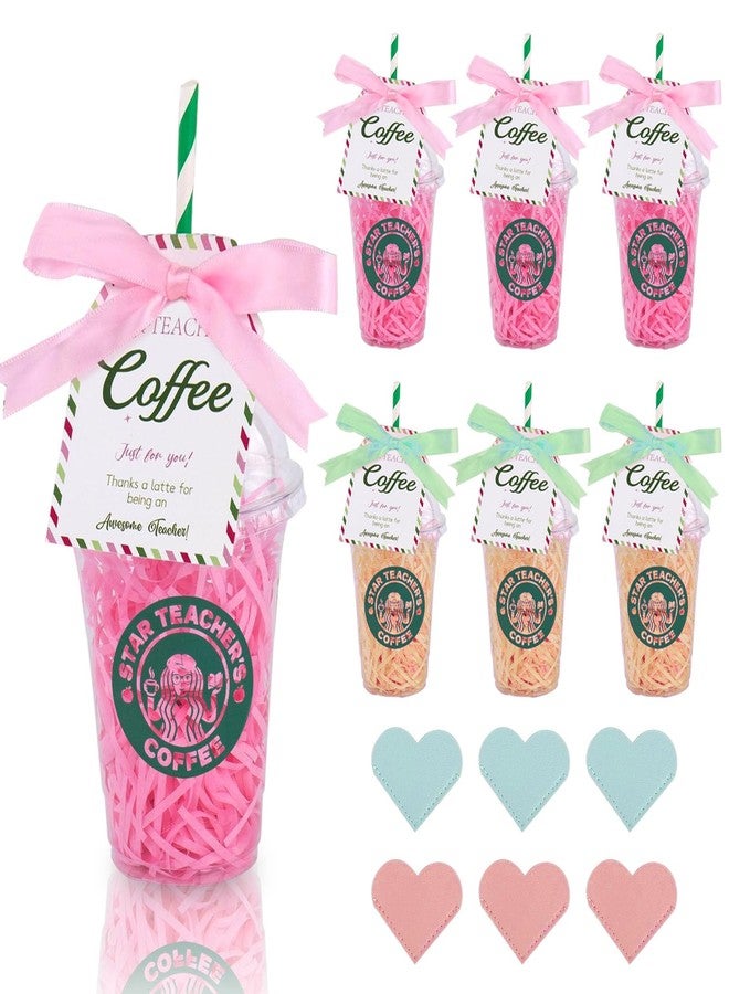 Ithmahco Teacher Appreciation Gifts - 6 Pack Diy Coffee Cup Gift Card Holder Kit With Bookmarks & Ribbons, 2026 Teacher Appreciation Gifts In Bulk For Women, Men, Thank You End Of Year School Teachers Gift - Image 1