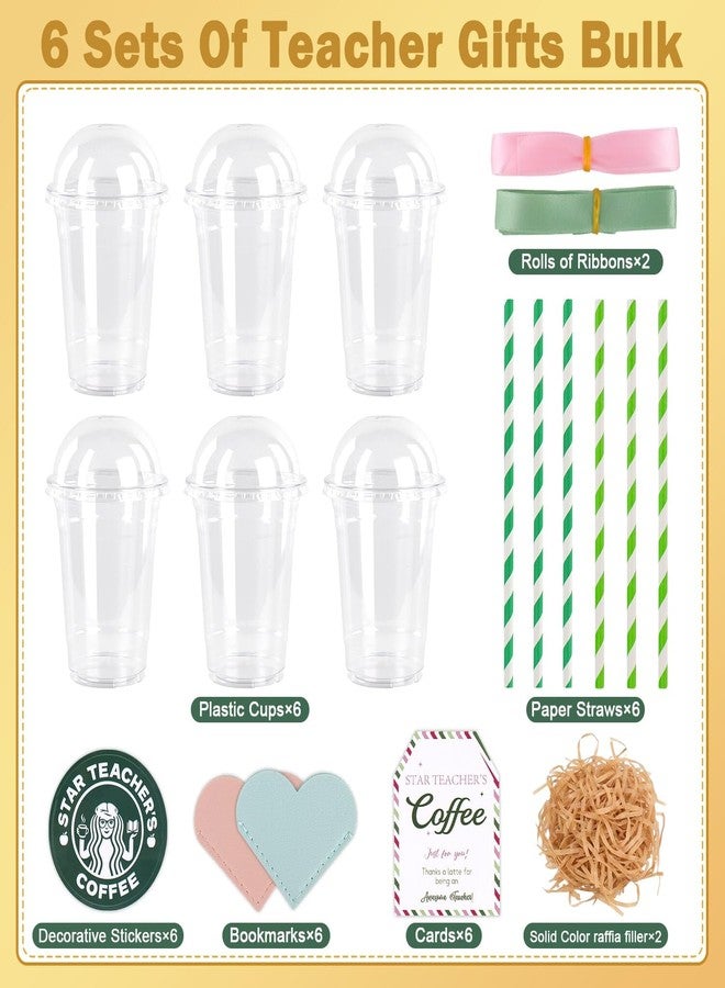 Ithmahco Teacher Appreciation Gifts - 6 Pack Diy Coffee Cup Gift Card Holder Kit With Bookmarks & Ribbons, 2026 Teacher Appreciation Gifts In Bulk For Women, Men, Thank You End Of Year School Teachers Gift - Image 2