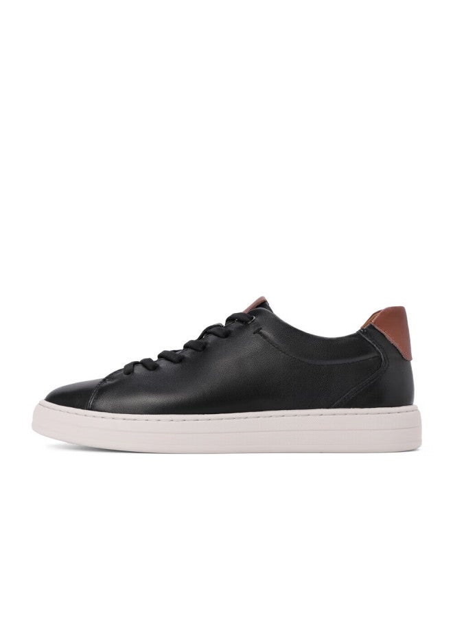 Belle Men's Low-cut Leather Casual Shoes A0548cm1 Black/apricot 41 - Image 4