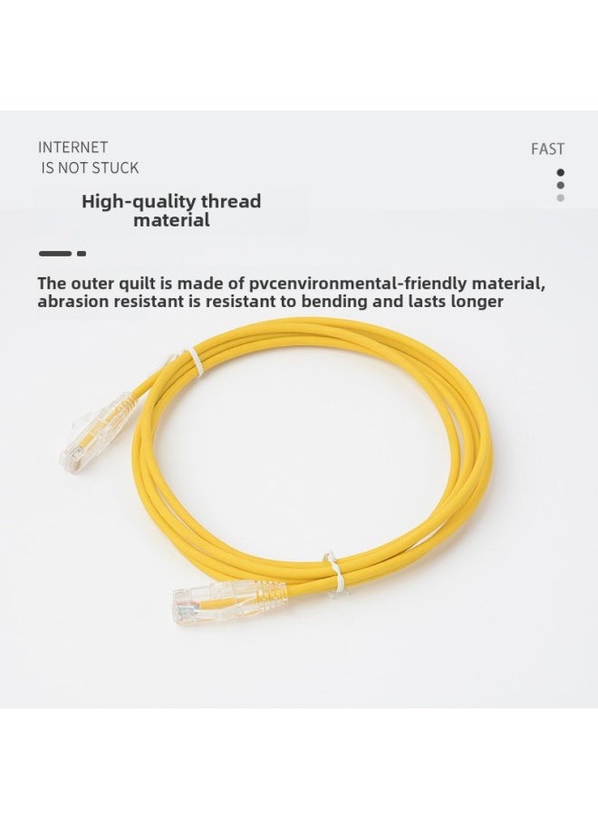 Generic Home Router Cabinet Connection Network Cable Unshielded Ultra-class Six Gigabit Network Cable Oxygen-free Copper CAT6A Jumper-Color:Grey-Line Length:0.5M  - Image 2