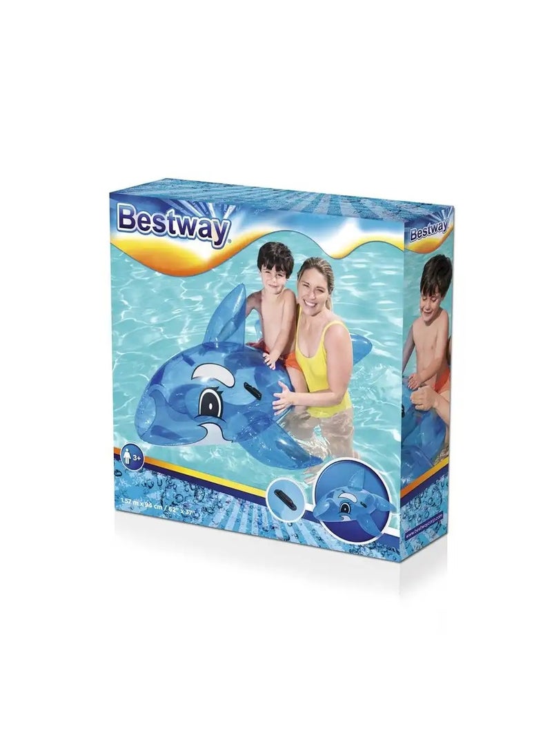 Bestway Bestway Transparent Whale Rider for Kids – 157×94 cm – Blue – Model 26-41037  - Image 2