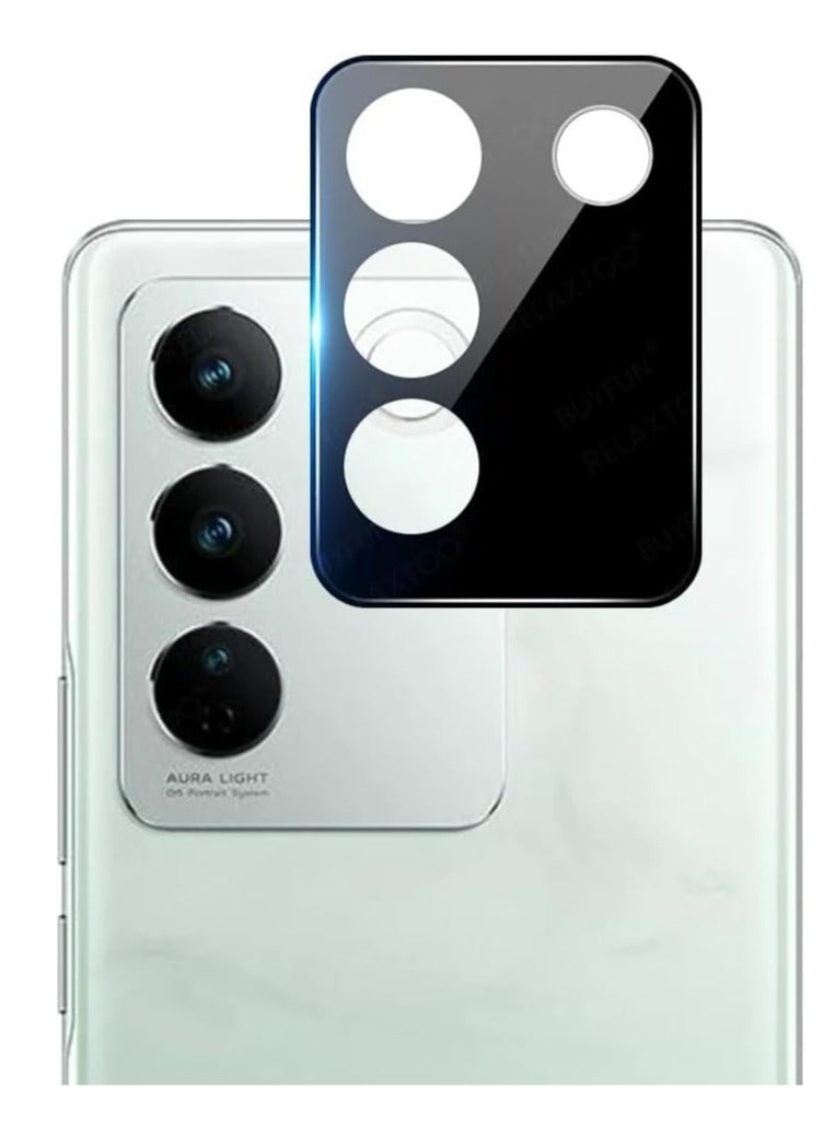 VIVO V27e / VIVO S16e Camera Protector Tempered Glass Screen Protector HD [Full Coverage][Anti-Scratch] Drop Protection Ultra Clear/Thin Lens Protector Case - Black  - Image 3