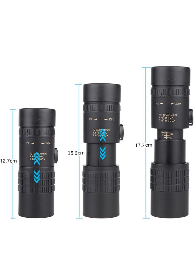 Telescope Stretch Rotating FMC Zoom 10-300x40 Magnifying Monoculars BAK4 Prism - Image 3