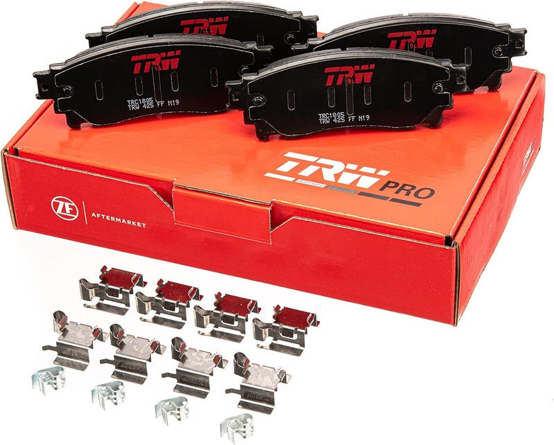 TRW Pro TRC0976 Disc Brake Pad Set for Toyota Tacoma 2005-2021 - Image 4
