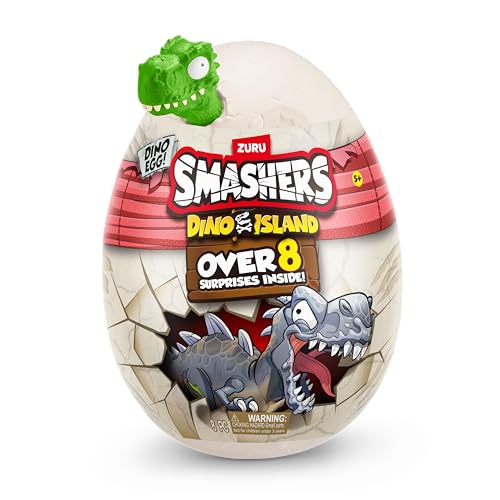 ZURU SMASHERS Smashers Dino Island Mini Egg Stegosaurus by ZURU Prehistoric Discovery Toy with 10 DinoIsland Surprises Dinosaur Toys Slime Sand and More Age 5 - Image 5