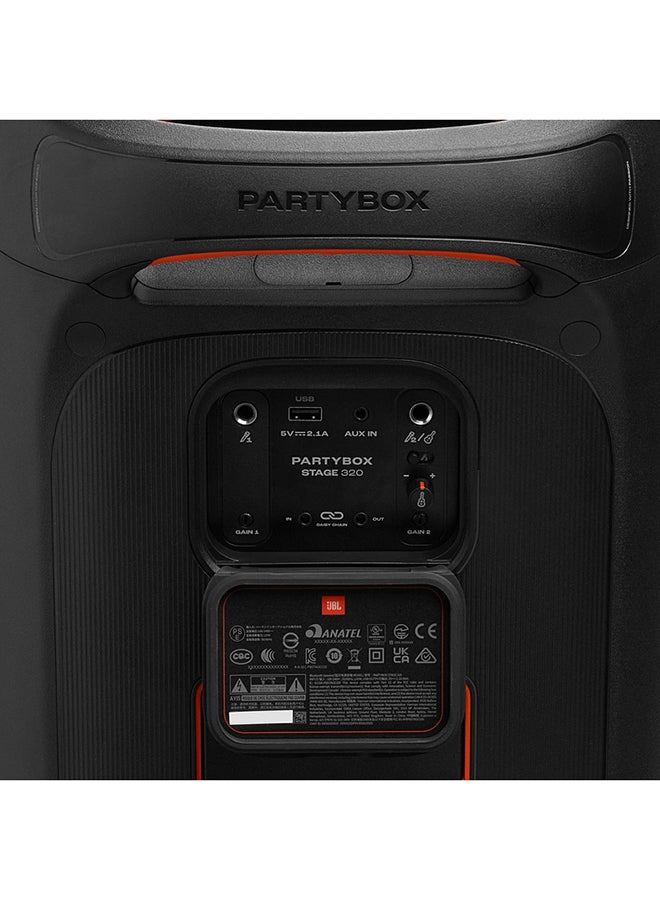 جي بي إل مكبر صوت للحفلات المحمول Partybox Stage 320 باللون الأسود - Image 5