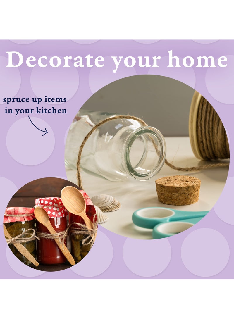 Fasola 2 Pack Jute Twine for Gift Wrapping, Home Decor, Gardening, 656 Feet Long, 2mm Thick (Brown) - Image 4